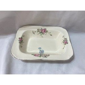 Vintage Edwin M. Knowles China Co. Gloria Pattern 32-4 Dish Flowers